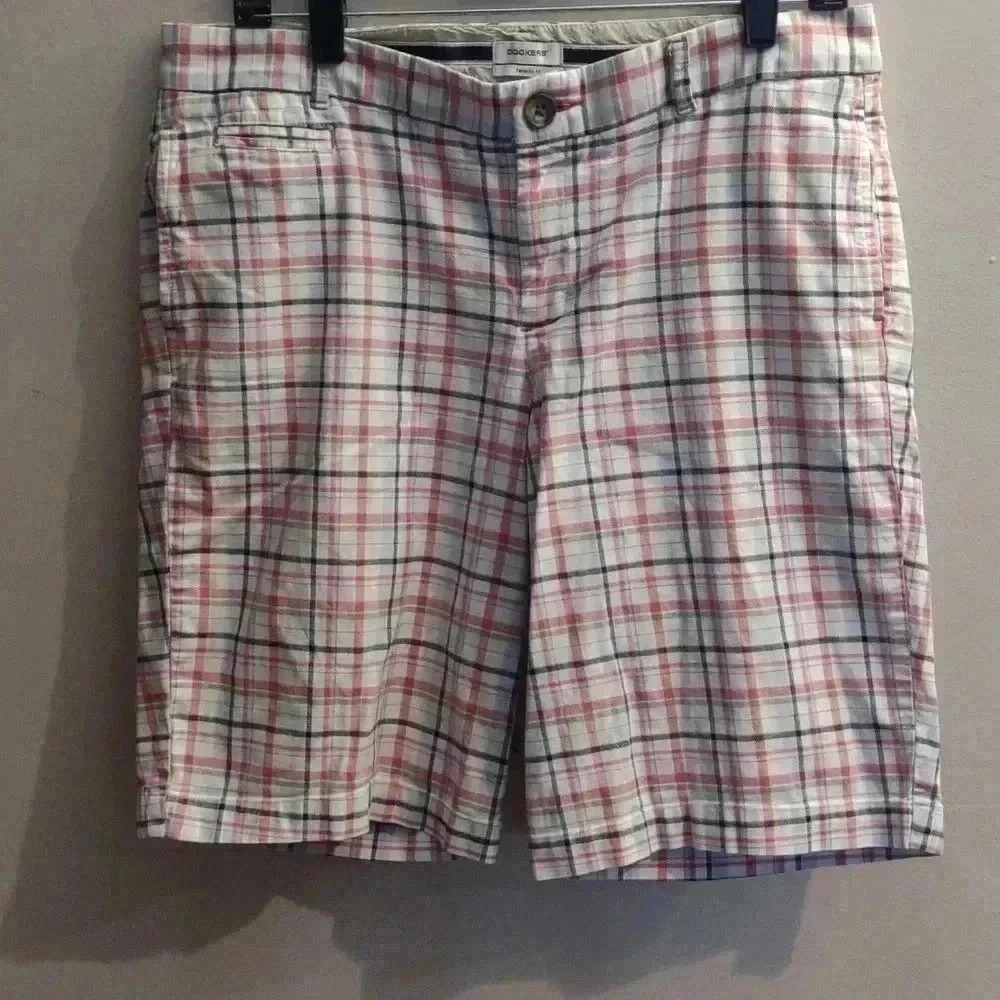 Dockers Women’s Plaid‎ Bermuda Walking Shorts size 10